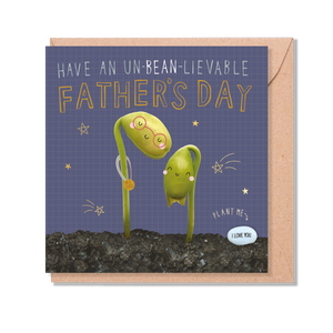 UN-BEAN-LIEVABLE FATHER'S DAY Magic Bean Card by Lucy & Lolly