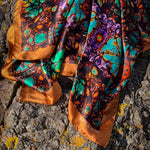 Load image into Gallery viewer, Large Square VARISCITE - 100% Silk Satin Scarf - 90cm x 90cm by Agate &amp; Ayre
