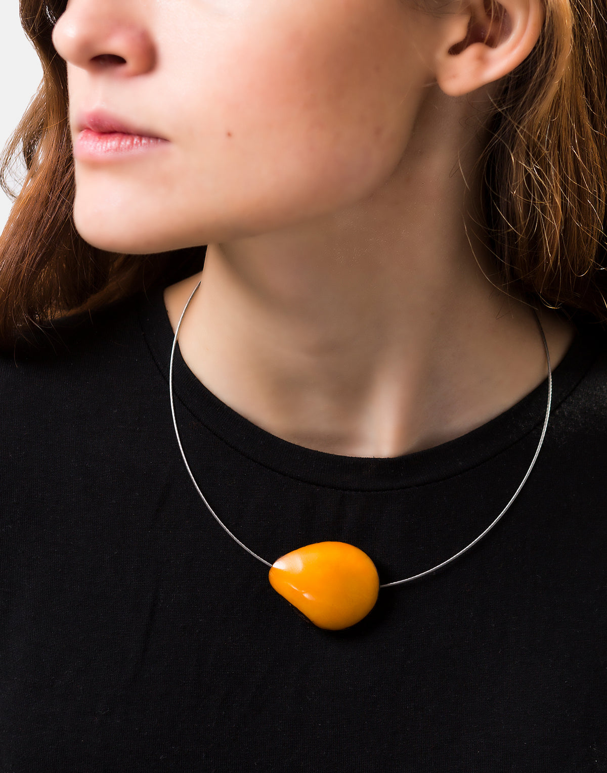 Pretty Pink Single Seed Wire Necklaces