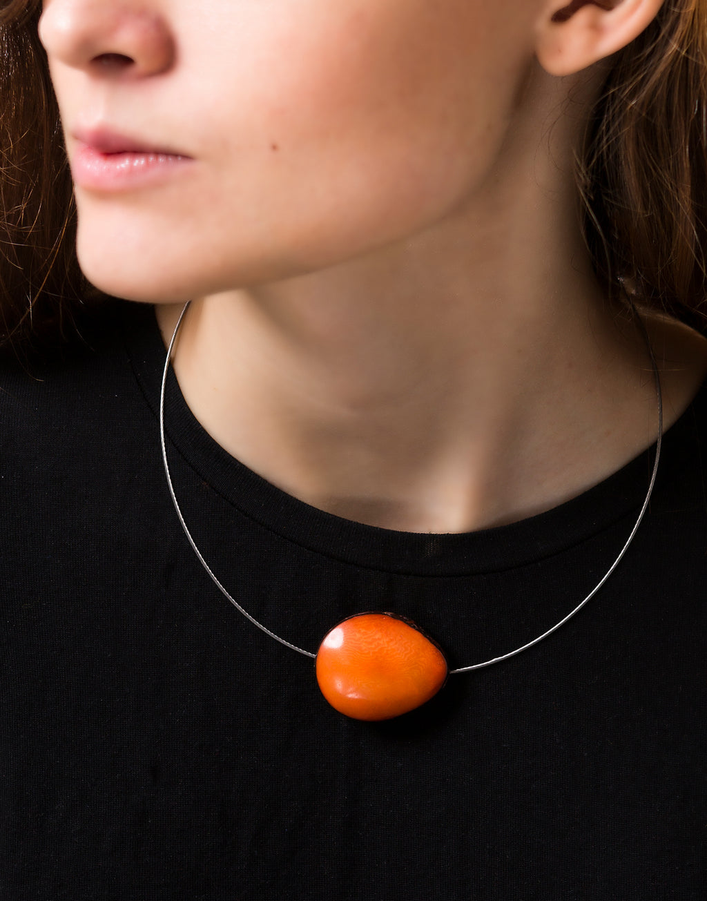 Pretty Pink Single Seed Wire Necklaces