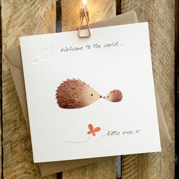 'Welcome to the World Little One' Card designed by GingerBetty