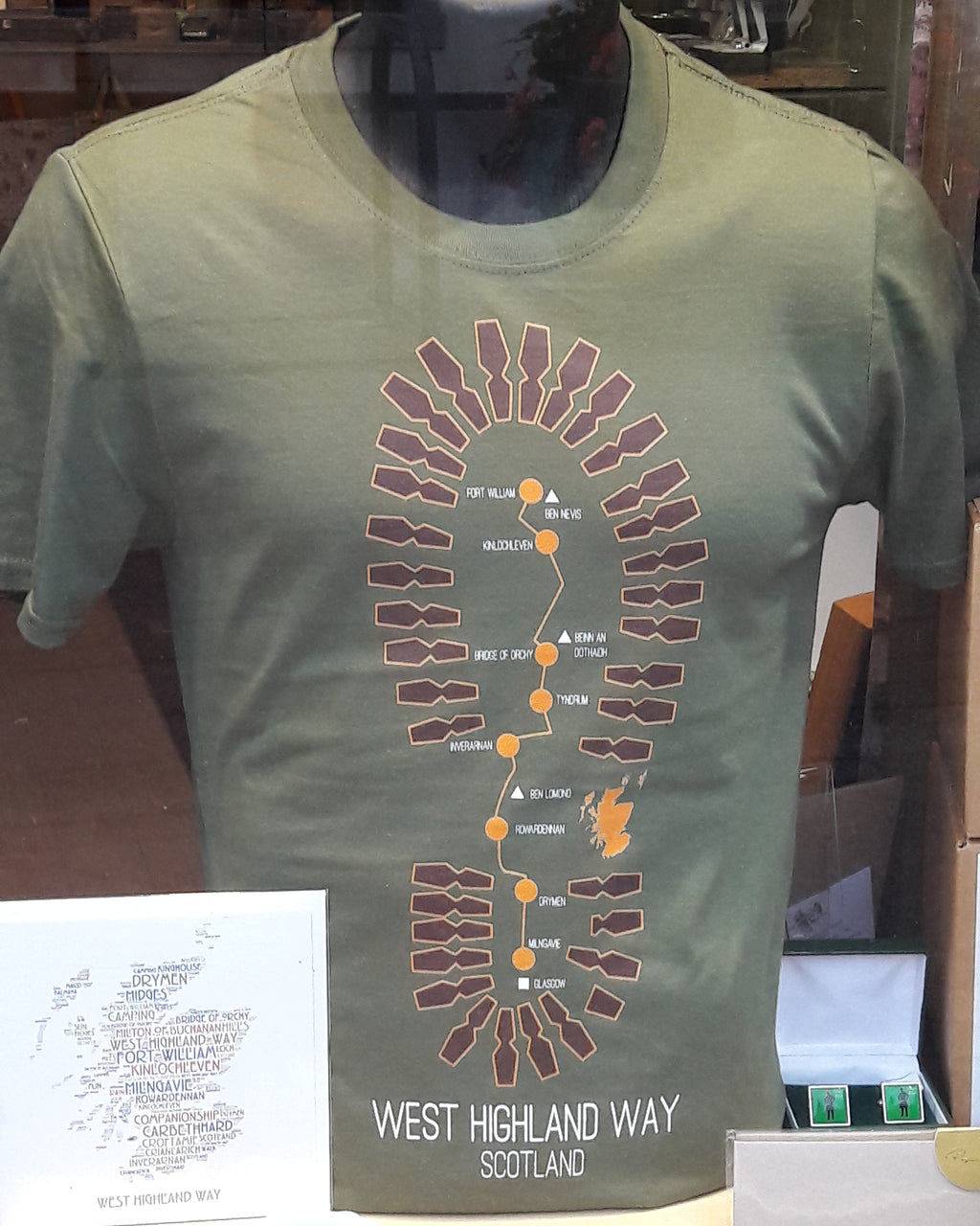 West Highland Way Boot T-Shirt by Brave Scottish Gifts