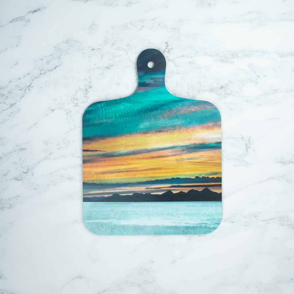 Small Scottish Landscape Chopping Boards by Cath Waters