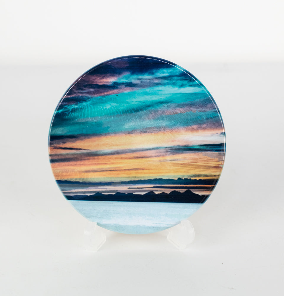 Ceramic Scottish Landscape Coaster - Cath Waters