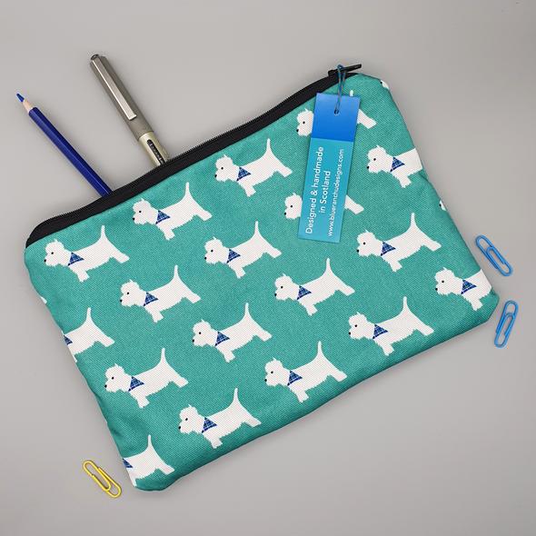 West Highland Terrier (Westie) Accessories Bag Handmade by Blue Ranchu Designs