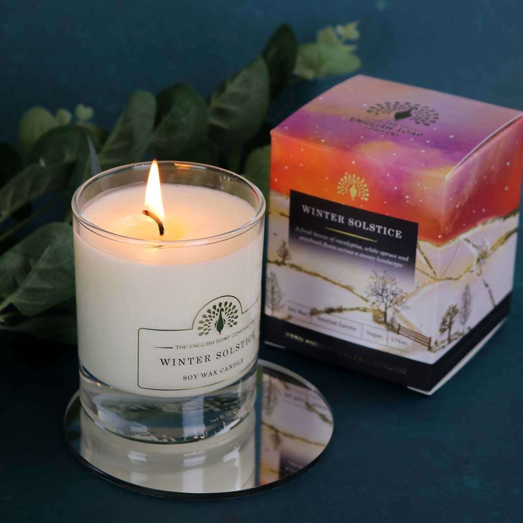 Winter Scented Soywax Vegan Candle - Winter Solstice