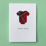 Load image into Gallery viewer, Bonnie Wee Bairn Handmade Scottish Cards
