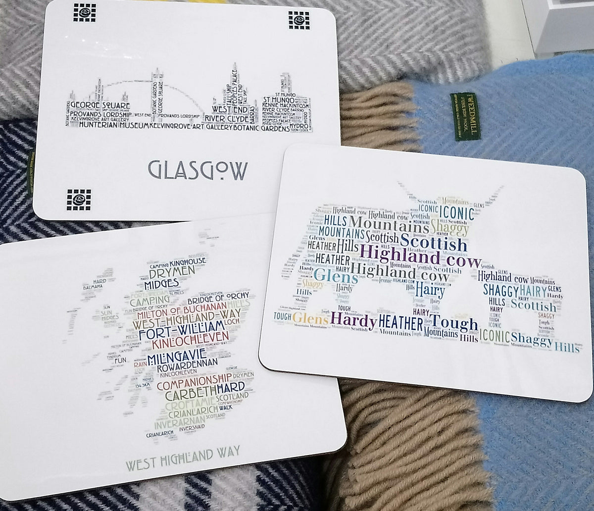 WordArt Scottish Placemats