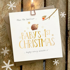 BABY'S FIRST Christmas Card by Ginger Betty