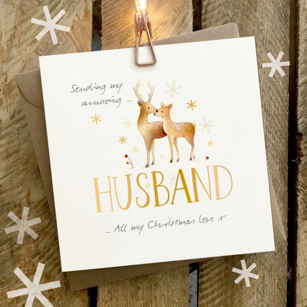 HUSBAND / WIFE Christmas Cards by Ginger Betty