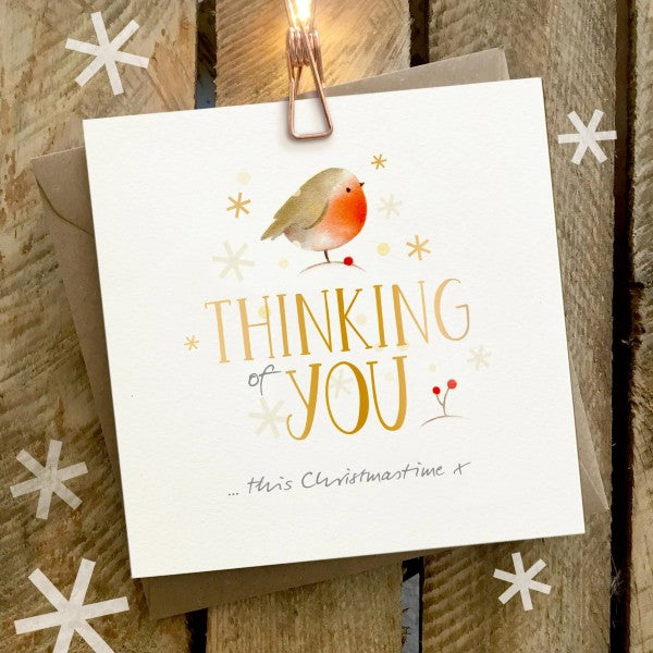 THINKING OF YOU Christmas Card by Ginger Betty