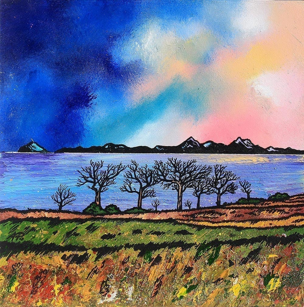 Arran Square Mounted Prints by Artist Andy Peutherer