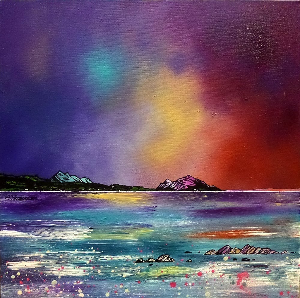 Arran Square Mounted Prints by Artist Andy Peutherer