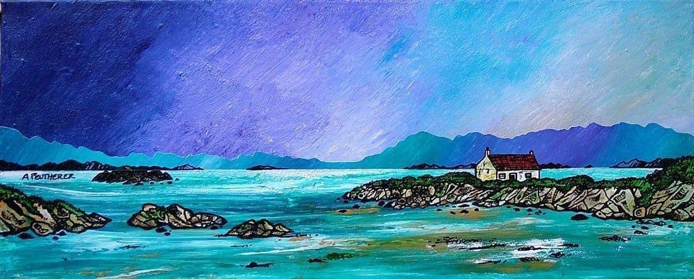 Barra Croft Small Mounted Print by Andy Peutherer