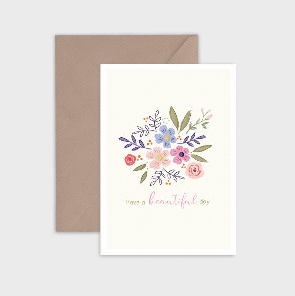 'Have a Beautiful Day' BB01 Card designed by Emma Bryan