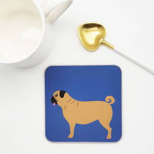 Pug Coaster by Blue Ranchu Designs
