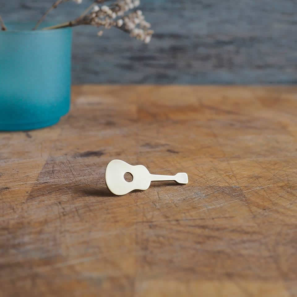 Top Brass Lapel Pin Handcrafted in Scotland by MiloMade