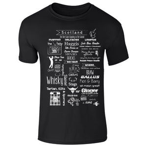 Chalkboard Scottish T-Shirt by Brave Scottish Gifts