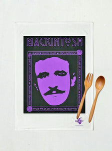 Mackintosh Face Tea Towel by Brave Scottish Gifts