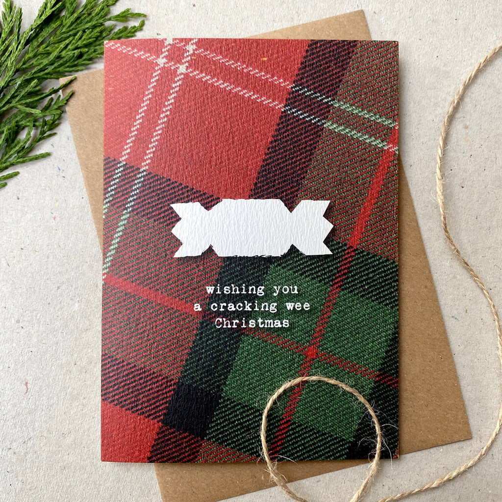 Printed Tartan Christmas Cards by Hiyapal