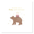 'Wishing You a Beary Happy Birthday' card ENC002 by Klara Hawkins