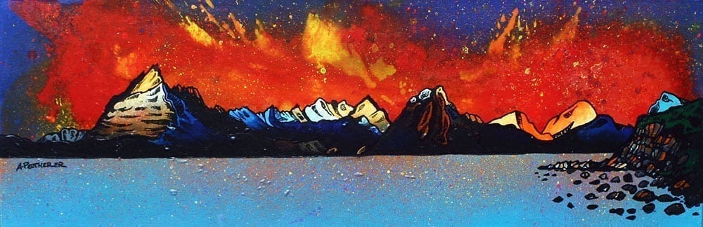 Cuillin Skye Small Mounted Prints by Andy Peutherer