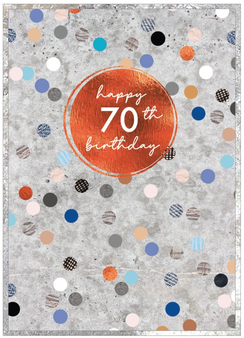 Cobalt Age Birthday Cards 16 - 70 yrs