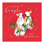 Load image into Gallery viewer, Special Couple Christmas Card | Festive Cockatoo Couple
