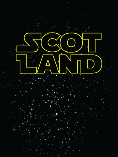 Scotland Galaxy T-Shirt - Brave Scottish Gifts
