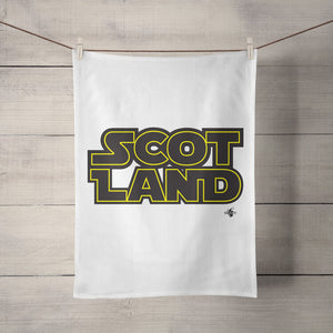 Scotland Galaxy Tea Towel designed by Brave Scottish Gifts