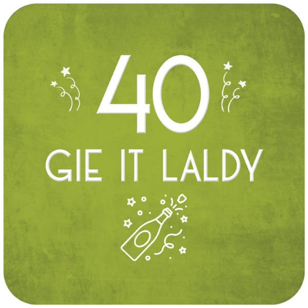 Birthday Age Scottish Coasters by Truly Scotland