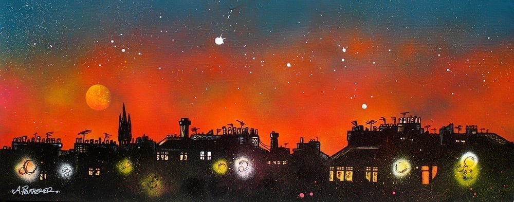 Glasgow Small Framed Prints by Artist Andy Peutherer