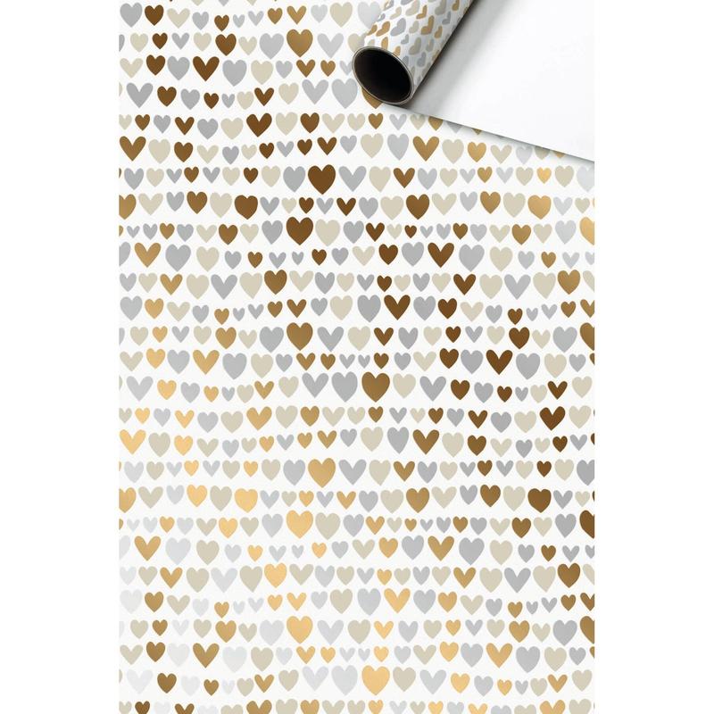 Nicoletto (Hearts) Roll of Gift Wrap 1.5M