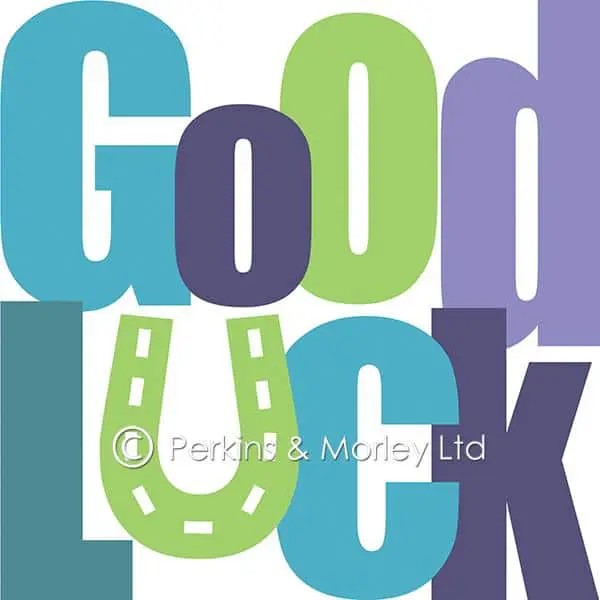Good Luck Card designed by Perkins & Morley