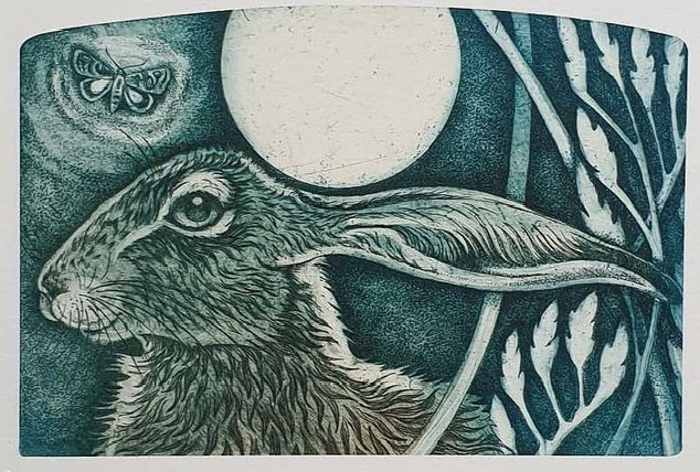 Hare Coasters by Artist Louise Scott