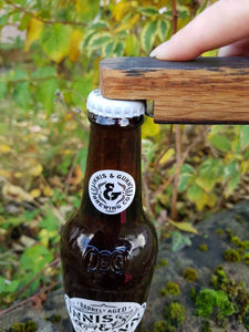 Beer Bottle Opener made from Upcycled Whisky Barrels