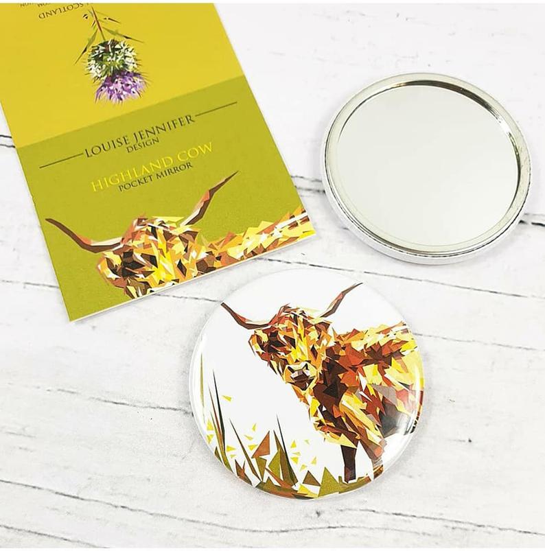 Compact Mirrors Illustrated by Jennifer Louise Design