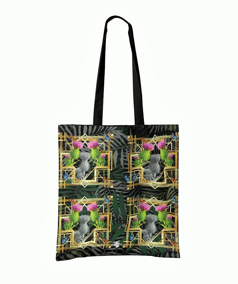 Jungle Thistle Shopper Bag by Brave Scottish Gifts
