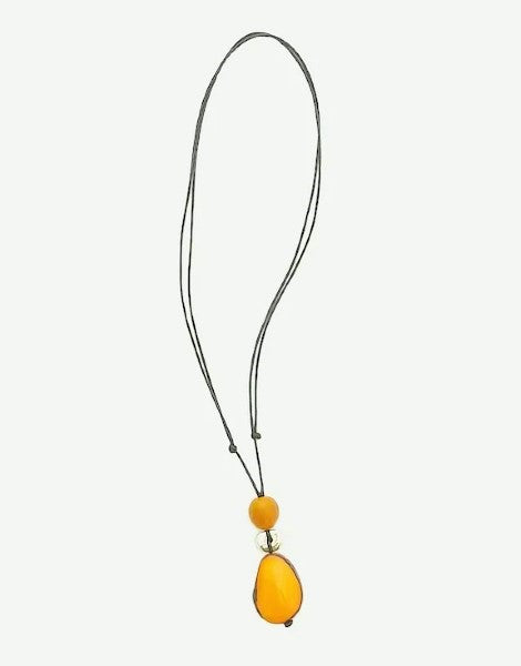Pretty Pink Long Adjustable Taqua Seed Necklace