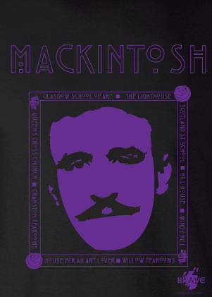 MacKintosh Architect Scottish T-Shirt - Brave Scottish Gifts