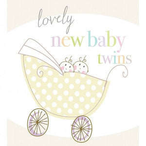 New Baby Twins Card by Liz and Pip