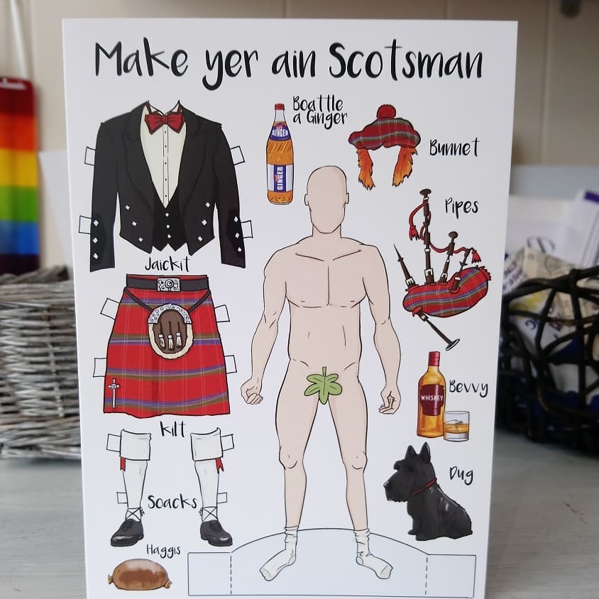 Paperdoll Cards by Brave Scottish Cards