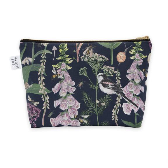 LONGTAIL AND FOXGLOVE LARGE WASH BAG - NAVY