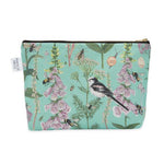 Load image into Gallery viewer, LONGTAIL AND FOXGLOVE LARGE WASH BAG - TURQUOISE
