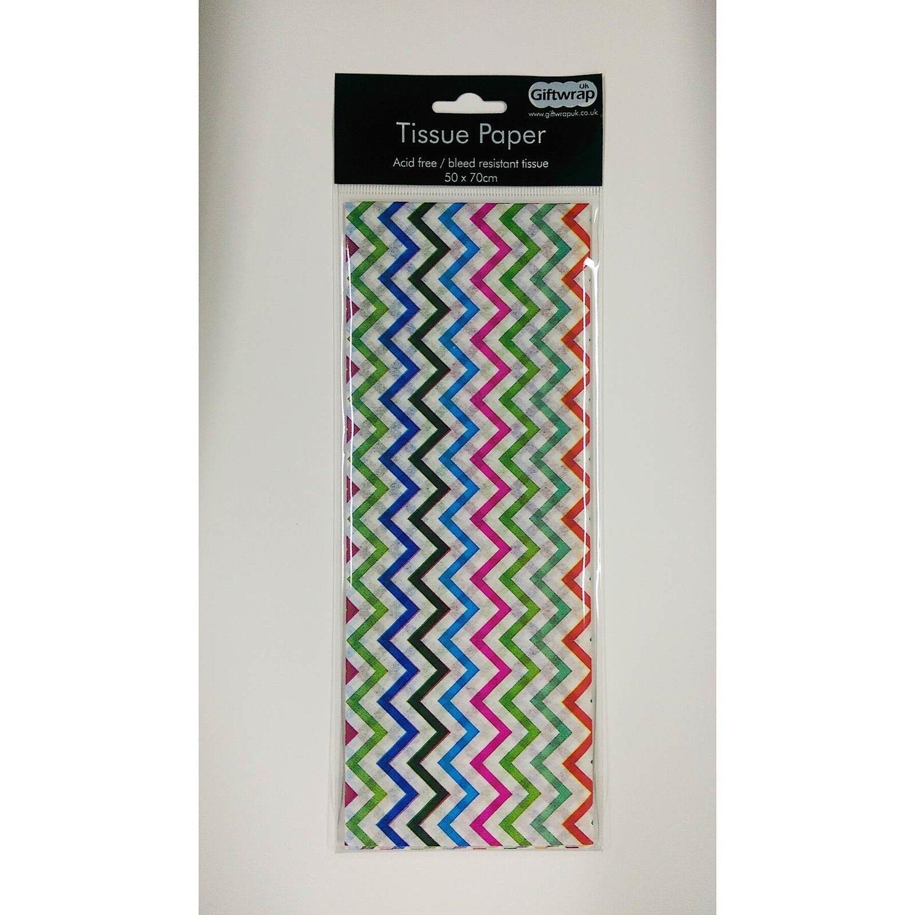 Rainbow ZigZag Patterned Acid Free Tissue Paper (3 Sheets per Pack)