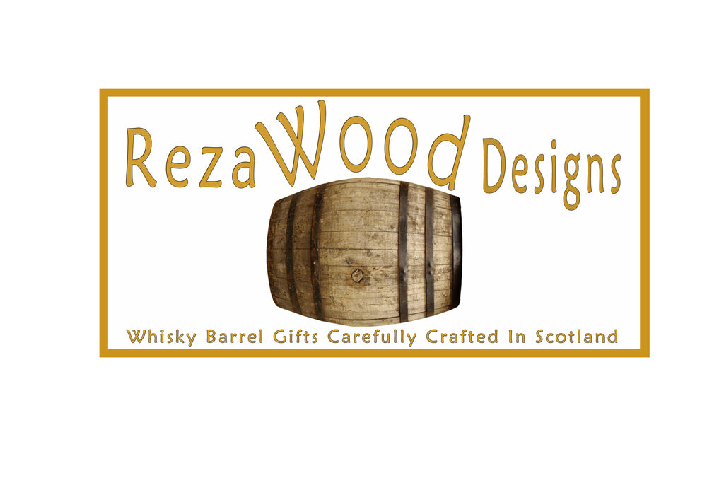 Single Glass Tasting Tray made from Upcycled Whisky Barrels