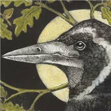 Rook, Crow, Owl & Swan Coasters by Artist Louise Scott