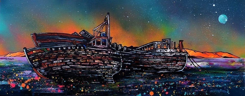 Isle of Mull Small Mounted Prints by Andy Peutherer