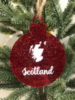 Load image into Gallery viewer, Scottish Christmas Baubles Designed by Brave Scottish Gifts
