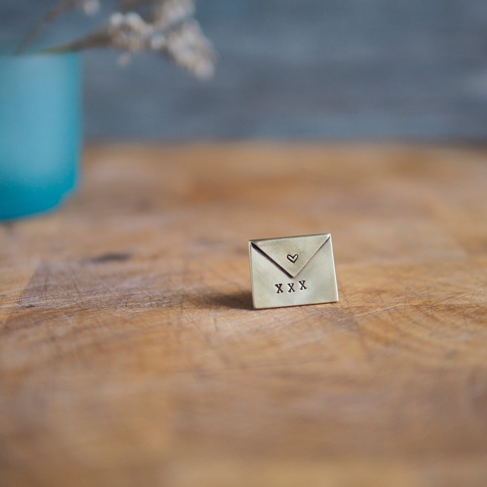 Top Brass Lapel Pin Handcrafted in Scotland by MiloMade